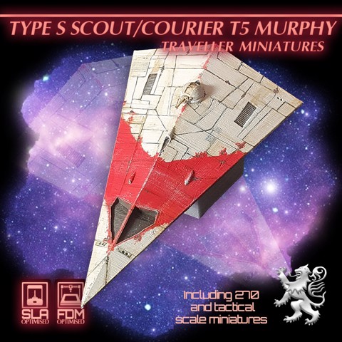 Image of Type S Scout Courier T5 Murphy Traveller Miniatures
