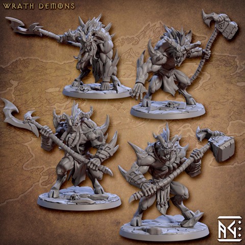 Image of Wrath Demons - 4 Modular Units - Abyss Demons