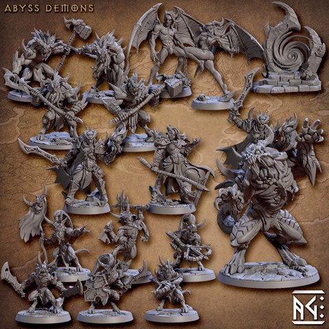Image of Abyss Demons (Complete Set - 10)