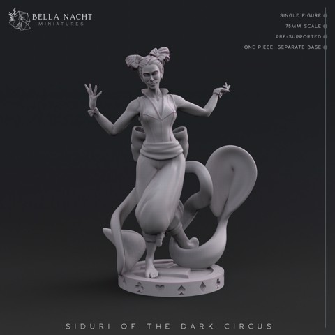 Image of Siduri of The Dark Circus | 75mm | PreSupported