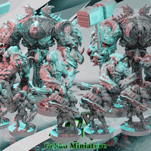 Image of February Release 17 AlienArmy  Highly Detailed STL model