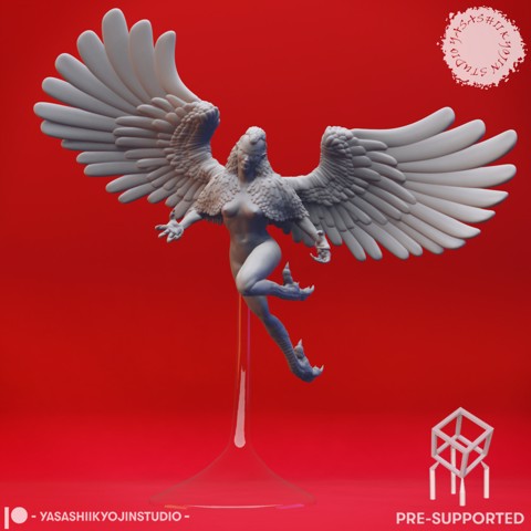 Image of Flying Harpy - Tabletop Miniature (Pre-Supported)