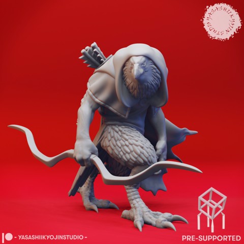 Image of Kenku Rogue - Tabletop Miniature (Pre-Supported)