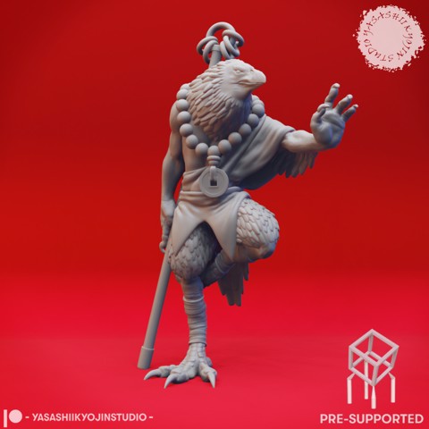 Image of Kenku Monk - Tabletop Miniature (Pre-Supported)