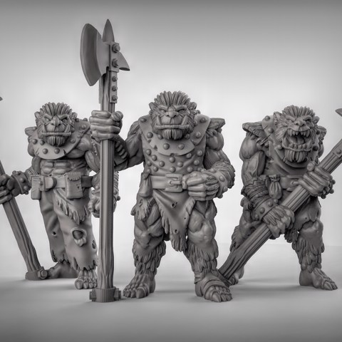 Image of bugbears with Halberds (pre supported)