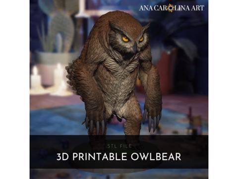 Image of DnD Owlbear by Ana Carolina Art