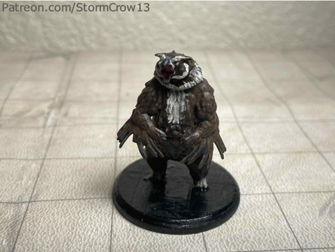 Image of Owlbear through the ages- Pathfinder 2nd Edition 