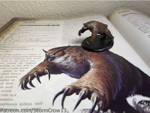 Image of Owlbear through the ages- Pathfinder
