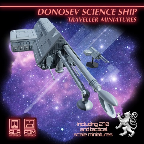 Image of Donosev Science Ship - Traveller Miniatures