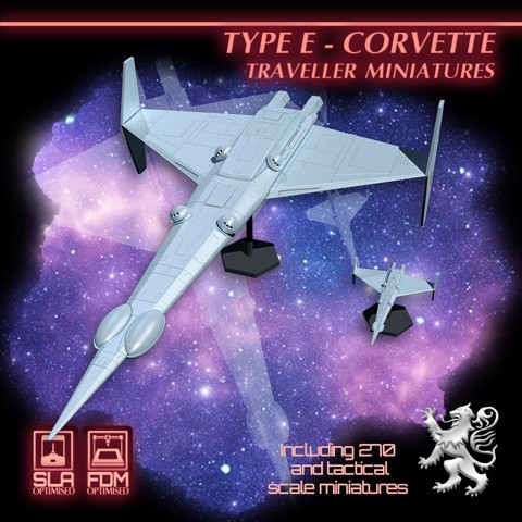 Image of Type E - Corvette Traveller Miniatures