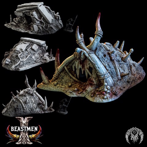 Image of Beastmen Huts x2