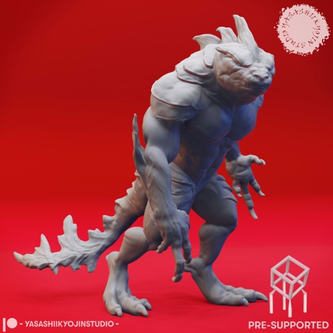 Image of Lurking Troglodyte - Tabletop Miniature (Pre-Supported)
