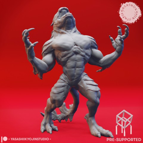 Image of Screaming Troglodyte - Tabletop Miniature (Pre-Supported)