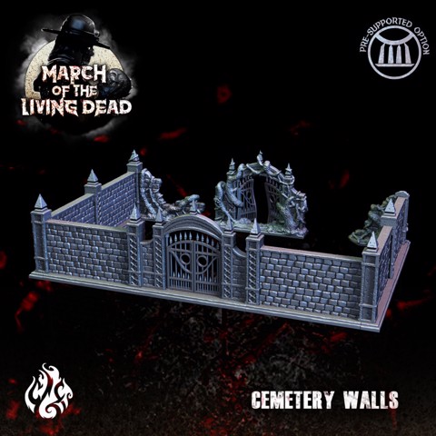 Image of "March of the Living Dead" Infected Graveyard Scenery