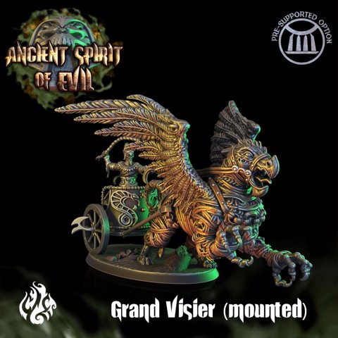 Image of Grand Visier on Mummy Griffin Chariot