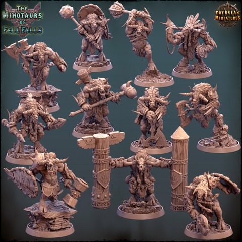 Image of The Minotaurs of Fell Falls - COMPLETE PACK