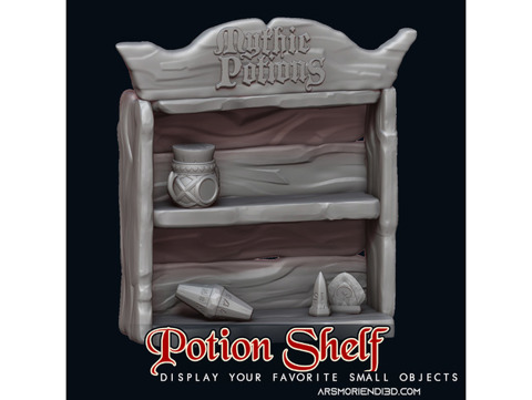 Image of Potion Shelf - Mythic Potions