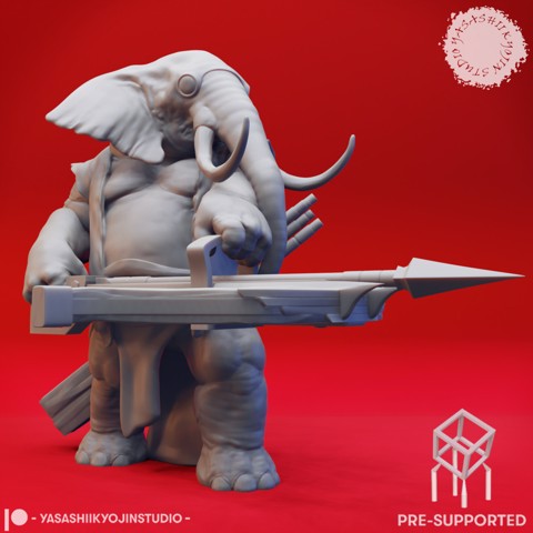 Image of Loxodon Heavy Ballista - Tabletop Miniature (Pre-Supported)