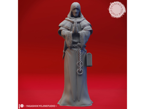 Image of Praying Cultist - Tabletop Miniature