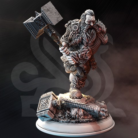 Image of Elite Dwarf Barbarian - Rend 'Madbeard' Mathias