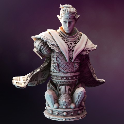 Image of Drow Moon Sorcerer BUST - Yunas