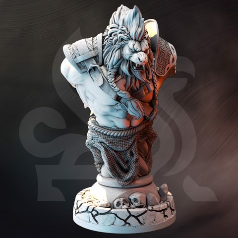 Image of Lion-folk Barbarian BUST - Ezeqial