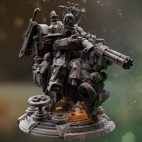 Image of Mounted Steampunk Super Soldier - Kartol & Gorty