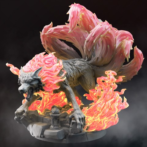 Image of Nine Tailed Fire Fox - Kyubiko