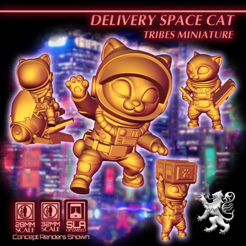 Image of Delivery Space Cat - Tribes Miniature
