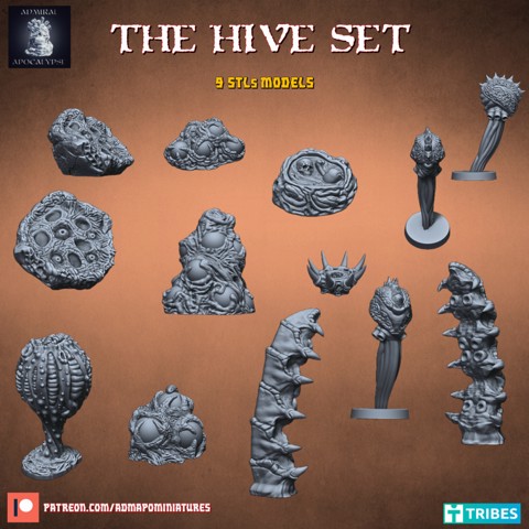 Image of Hive Terrain Set (pre-supported)