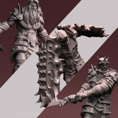 Image of Fire giant 3 poses