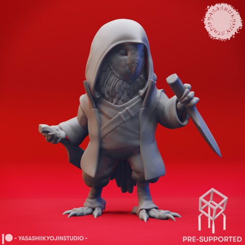 Image of Owlin Rogue - Tabletop Miniature (Pre-Supported)