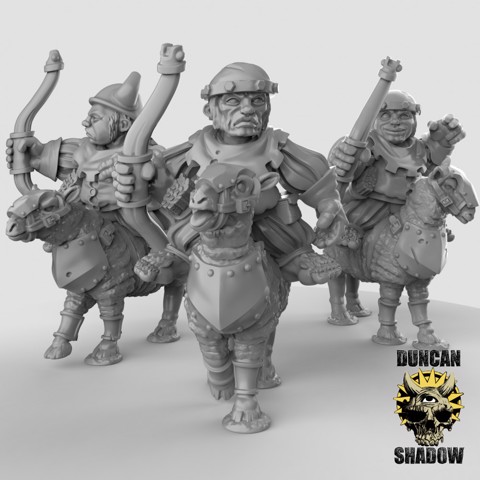 Image of Halfling Archer Cavalry (pre supported)