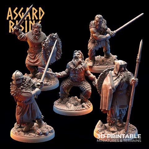 Image of VIKING: Vikings of the White Bear clan (Hideout Keepers) /Modular/ /Pre-supported/