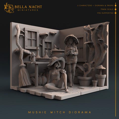 Image of Mushie Witches Diorama