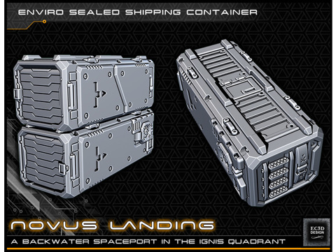 Image of Scifi Shipping Container - 28-32mm gaming - Novus Landing