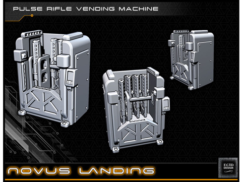 Image of Pulse Rifle Vending Machine - 28-32mm gaming - Novus landing