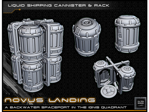 Image of Canisters and Frame - 28-32mm gaming - Novus Landing