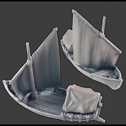 Image of Sailing Skiff [SUPPORT-FREE]