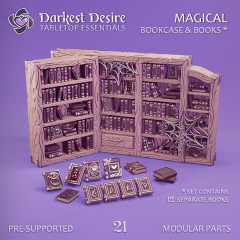 Image of Magical Bookcase & Books