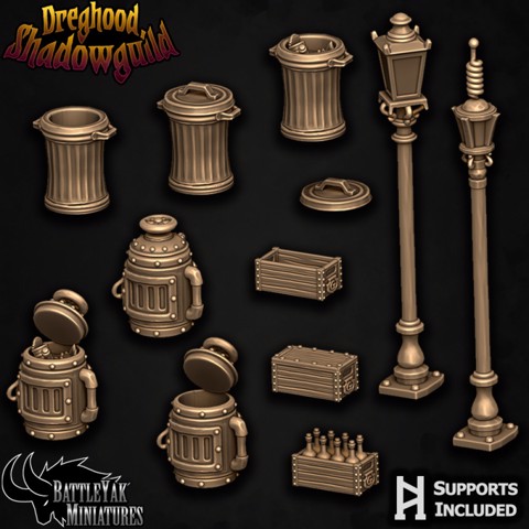 Image of Dreghood Shadowguild Terrain & Customization Set