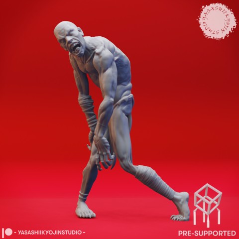 Image of Staring Ghoul - Tabletop Miniature (Pre-Supported)