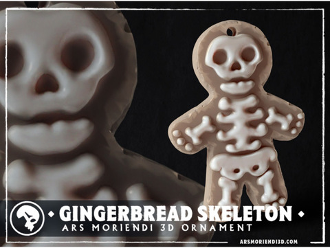 Image of Gingerbread Skeleton Ornament