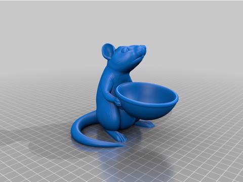 Image of Rat holding a bowl