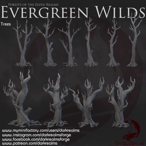 Image of Dark Realms - Evergreen Wilds - Trees