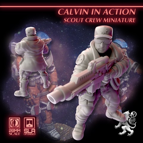 Image of Calvin in Action Scout Crew Miniature