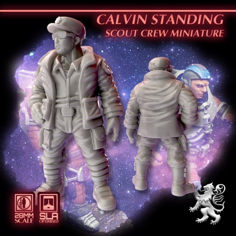 Image of Calvin Standing Scout Crew Miniature