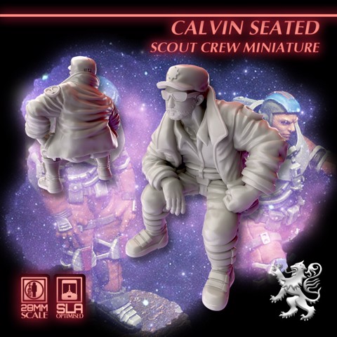Image of Calvin Seated Scout Crew Miniature