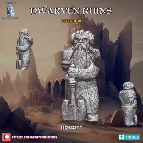 Image of Dwarf Statue (pre-supported)
