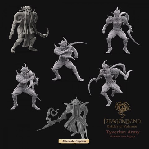 Image of Tyverian Shev Assassin Unit from Dragonbond Wargame